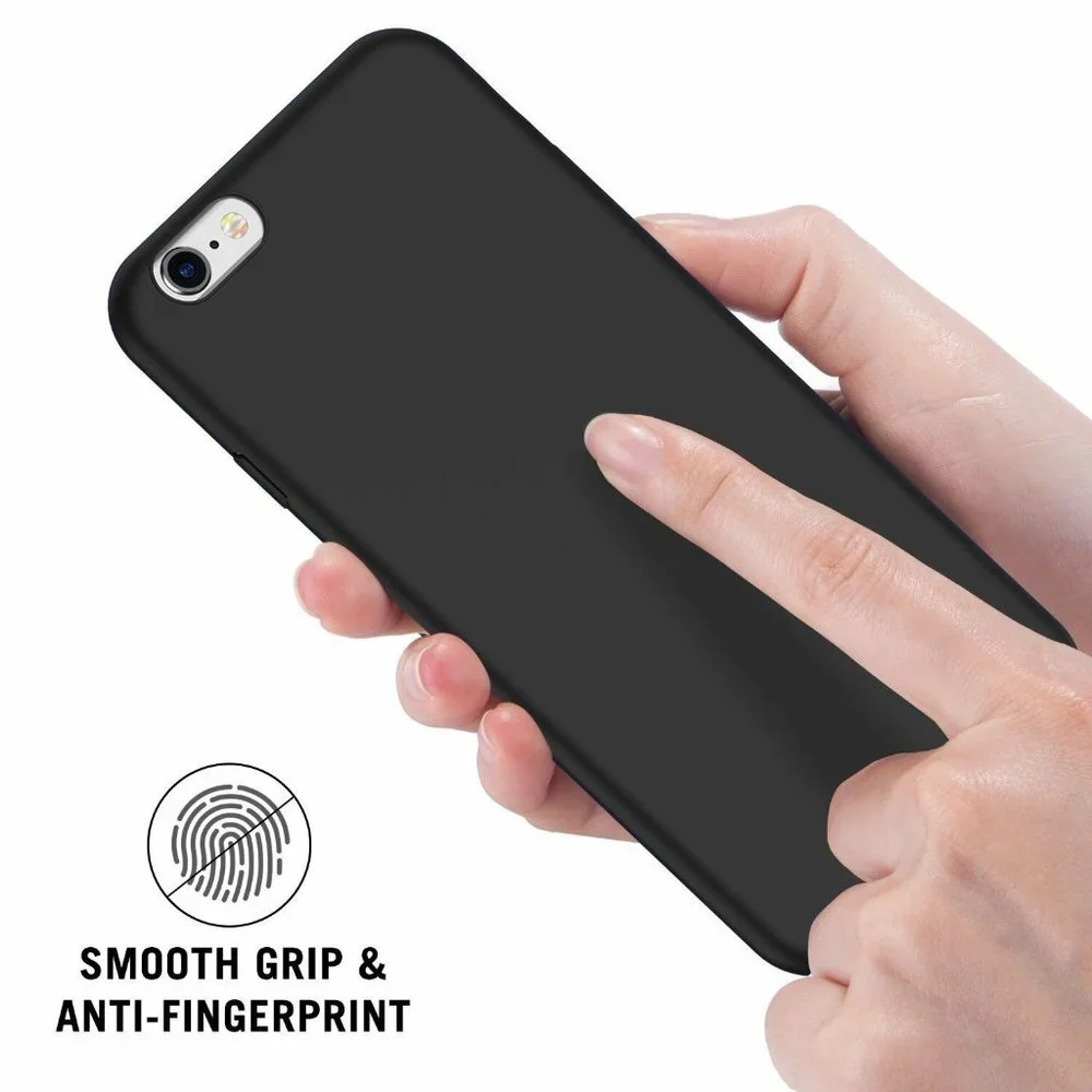 NEW iPhone 6 6S Plus Case Cover Matte Black Slim